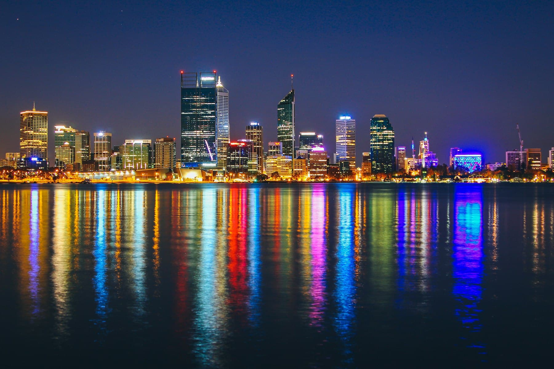 Adelaide CBD after dark